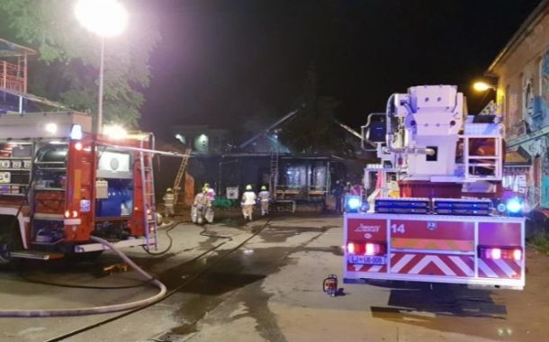 Gasilska vozila na Metelkovi