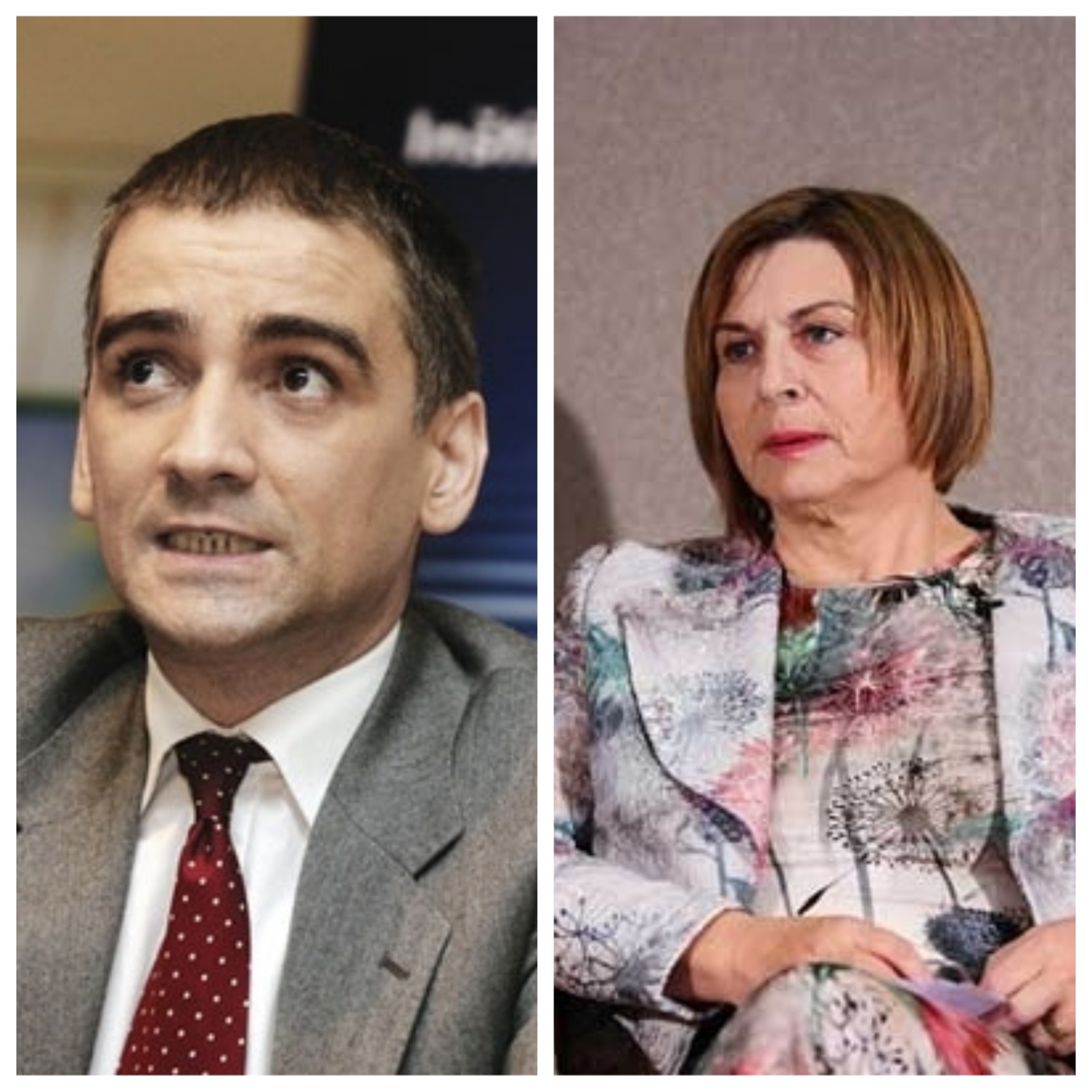 Kandidata za vodstvo stranke Domovinska liga Bernard Brščič in Lucija Šikovec Ušaj