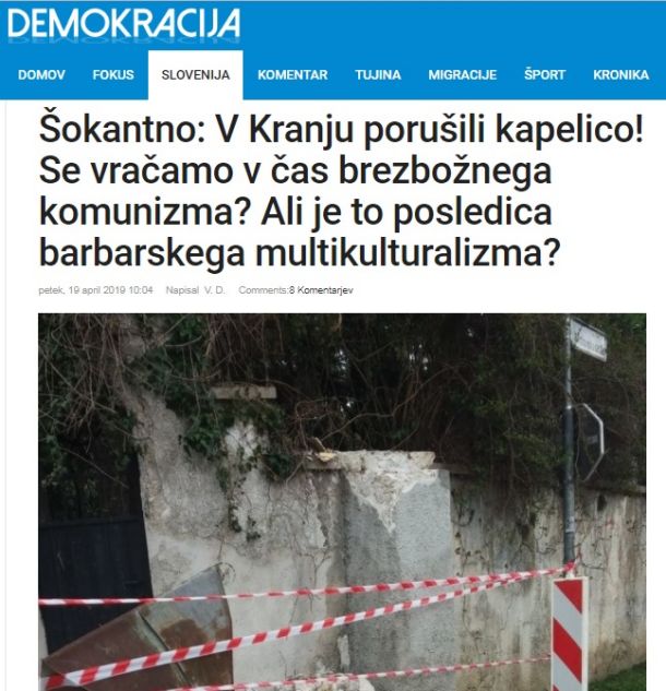 Nesreča ali vandalizem?