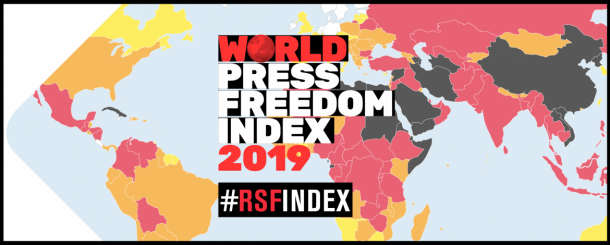 Indeks medijske svobode po svetu za leto 2019