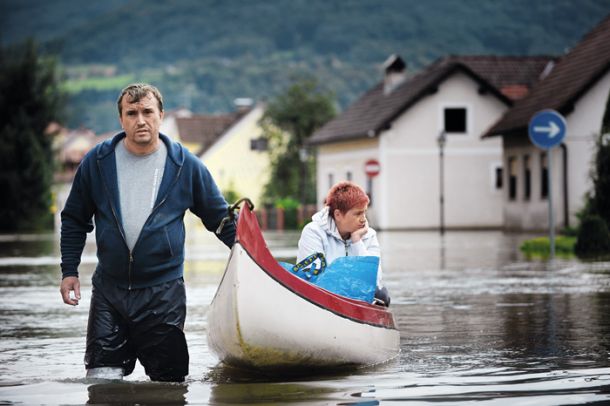 Poplavljena Kostanjevica na Krki leta 2018