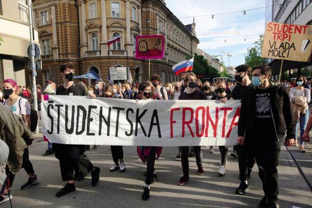 Protest študentov v Ljubljani, 29. maj 2021