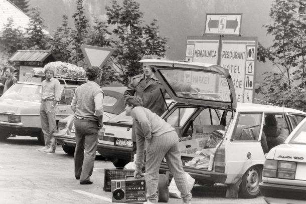 Vrvež na mejnem prehodu Ljubelj, 1986