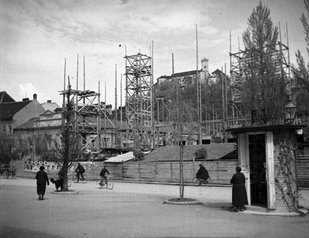 Gradnja Narodne in univerzitetne knjižnice, 1937 